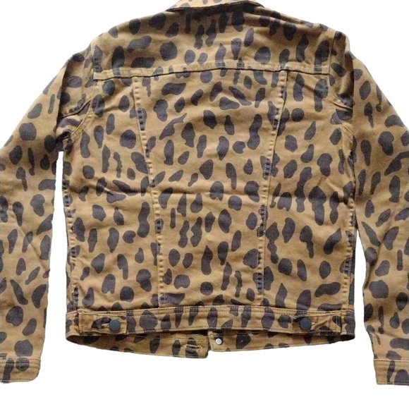 L’AGENCE NEW! Celine Cheetah Print Denim Jacket Size XS  MSRP $365 - Picture 4 of 9